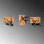 Wallity Free Birds - 333 Escultura de pared de madera y metal